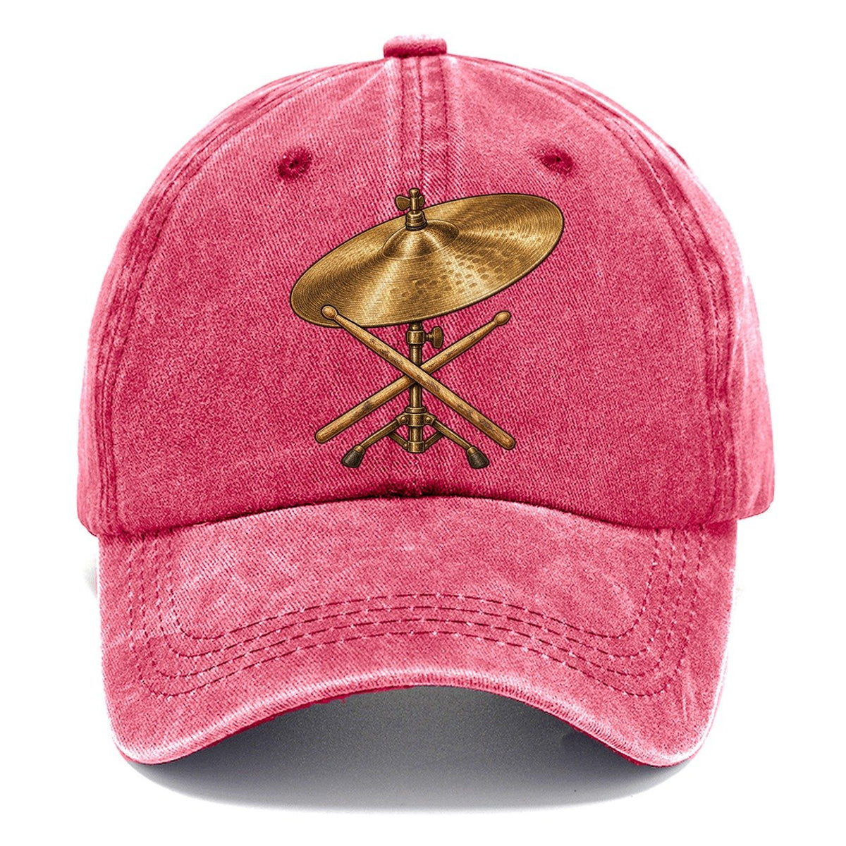 Ride Cymbal And Sticks Fan Favorites Classic Cap – Pomegranate Blush