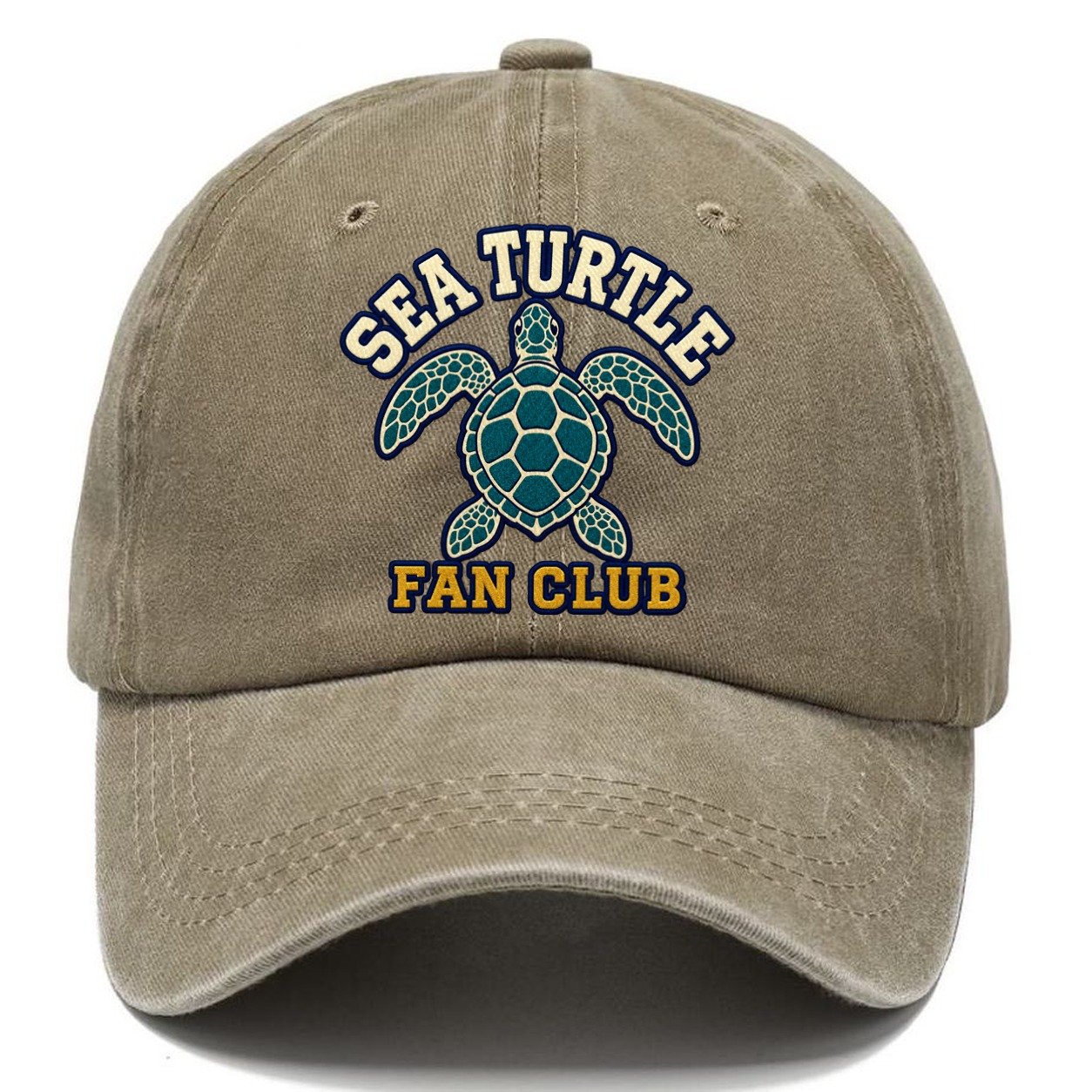 Sea Turtle Fan Club Classic Cap – Warm Sand