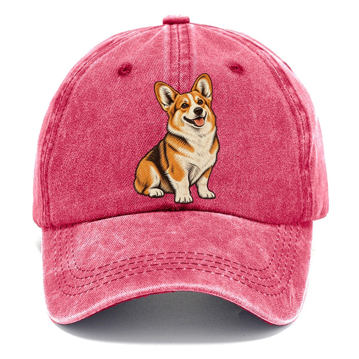 Happy Corgi Classic Cap – Pomegranate Blush