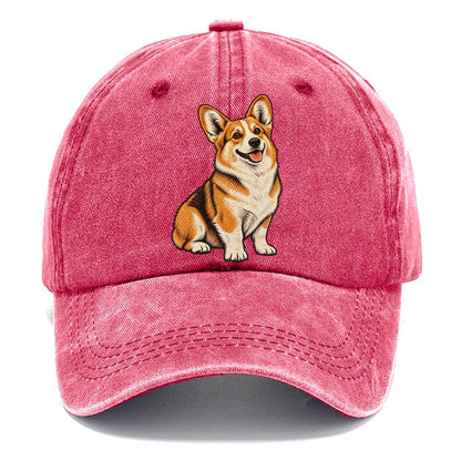 Happy Corgi Classic Cap – Pomegranate Blush