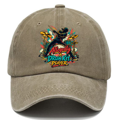 Allegedly A Drum Kit Player Music Instruments Classic Cap – Warm Sand