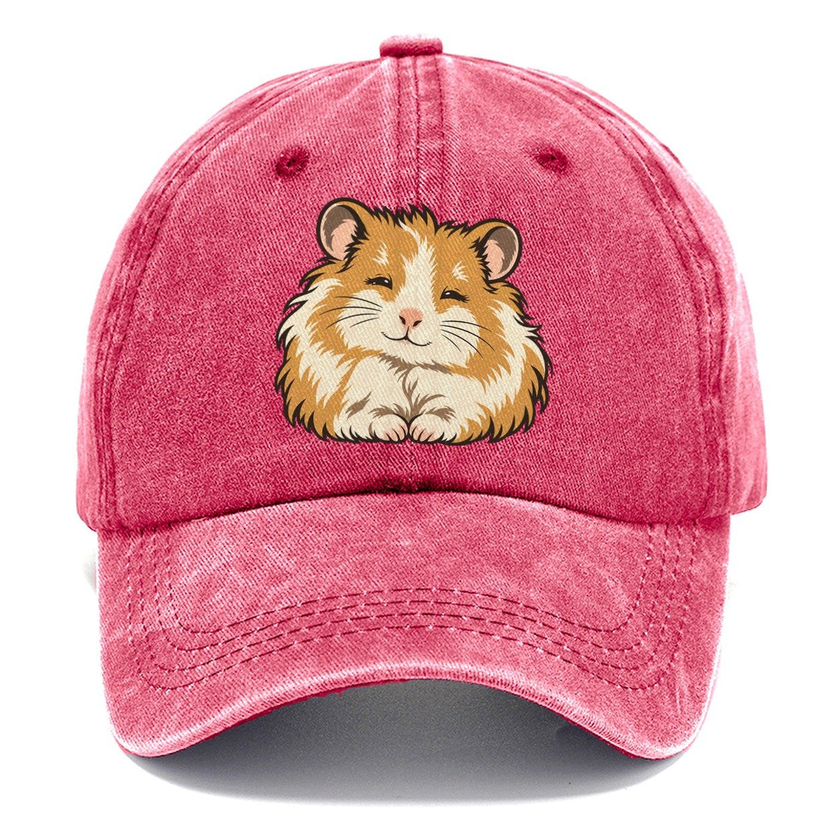 Syrian Hamster Sleepy Eyes Small Pet Logos Classic Cap – Pomegranate Blush