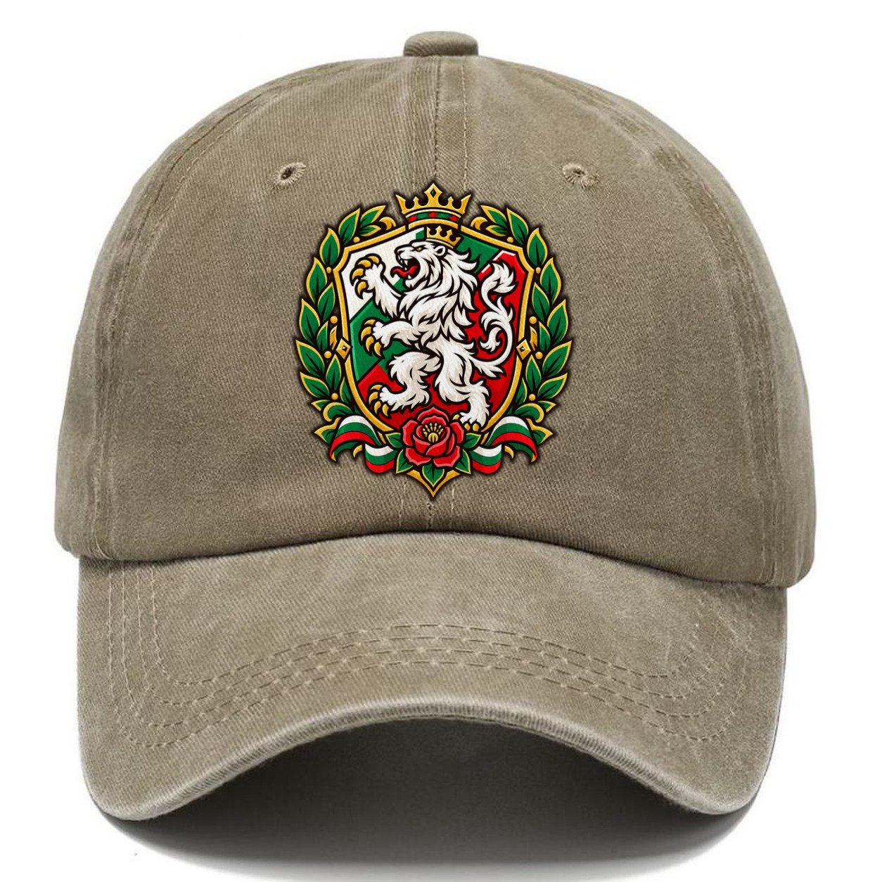 Bulgaria Heraldic Crest Country Logos Classic Cap – Warm Sand