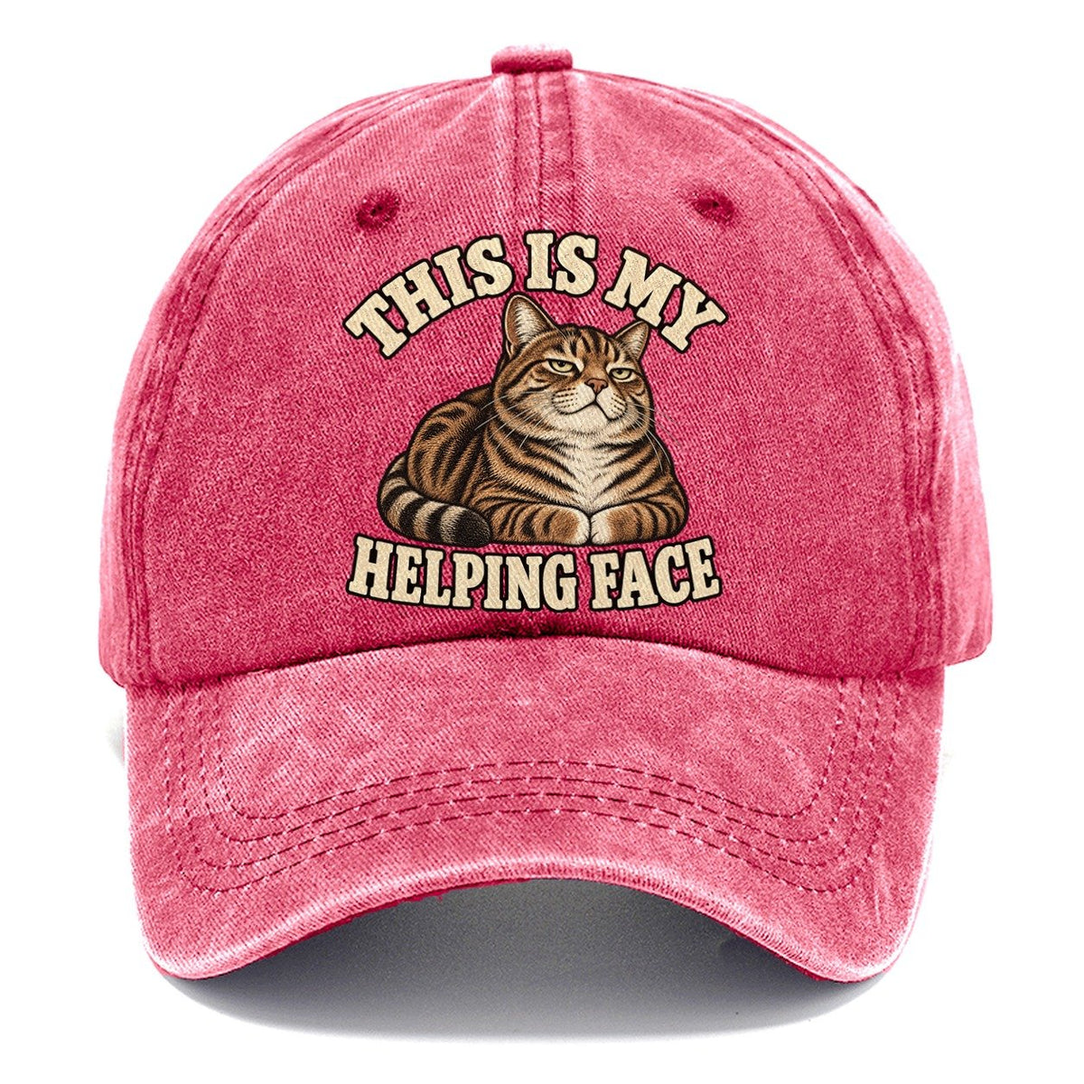 Tabby Helping Face Character Club Classic Cap – Pomegranate Blush