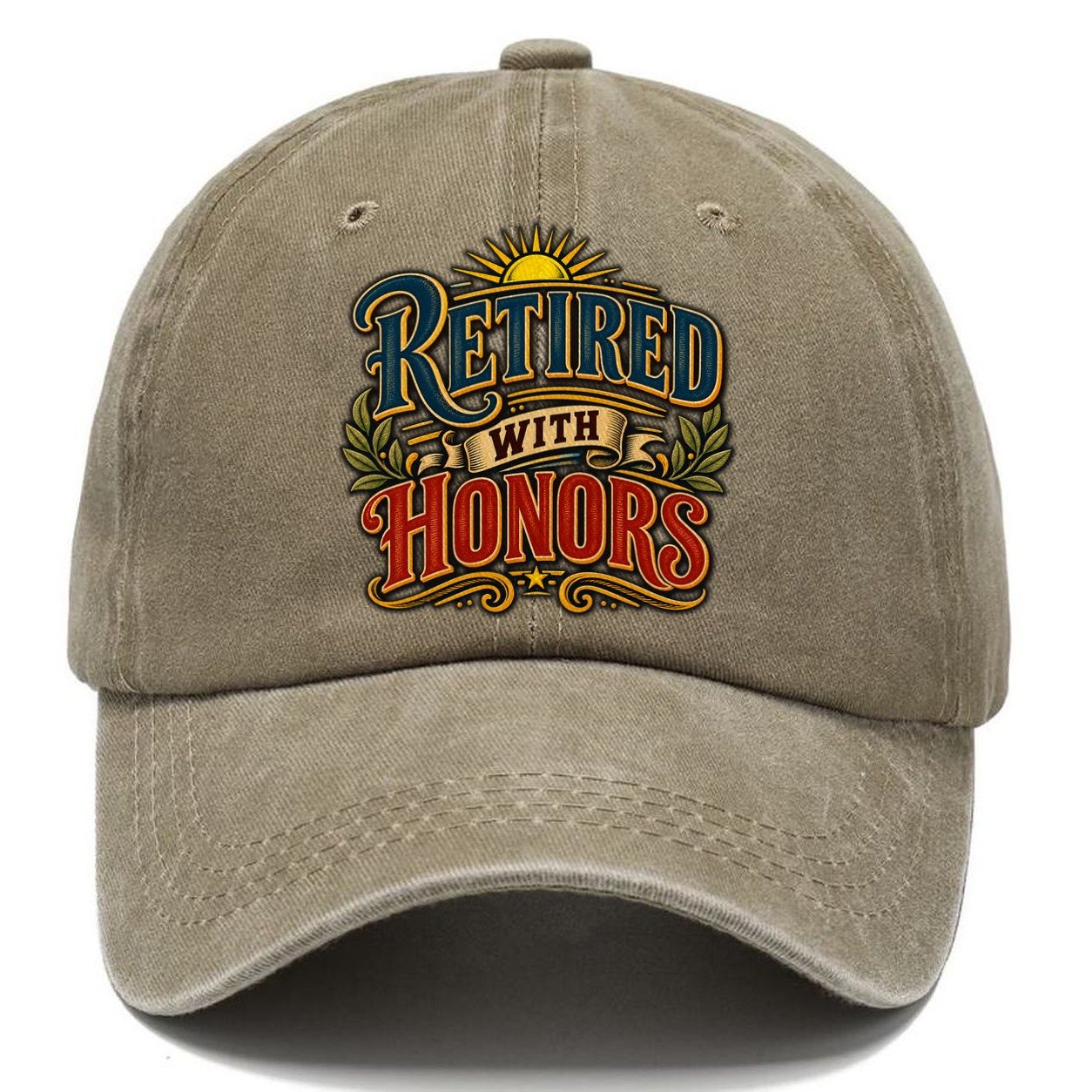 Retired With Honors Retired Living Classic Cap – Warm Sand