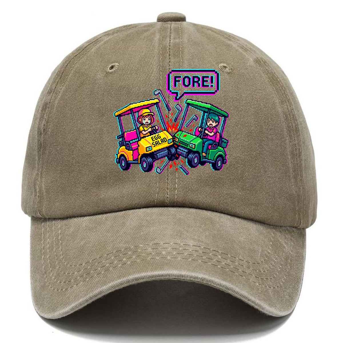 Fore Egg Salad Golf Classic Cap – Warm Sand