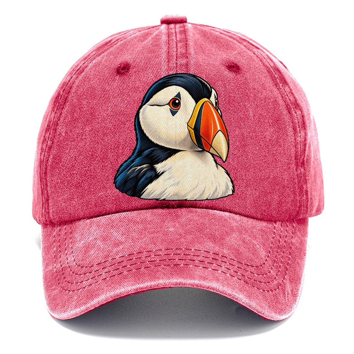 Puffin Portrait Classic Cap – Pomegranate Blush