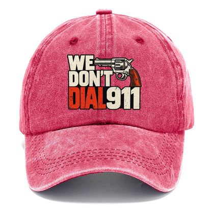 Swiss Type Block We Don't Dial 911 Classic Cap – Pomegranate Blush
