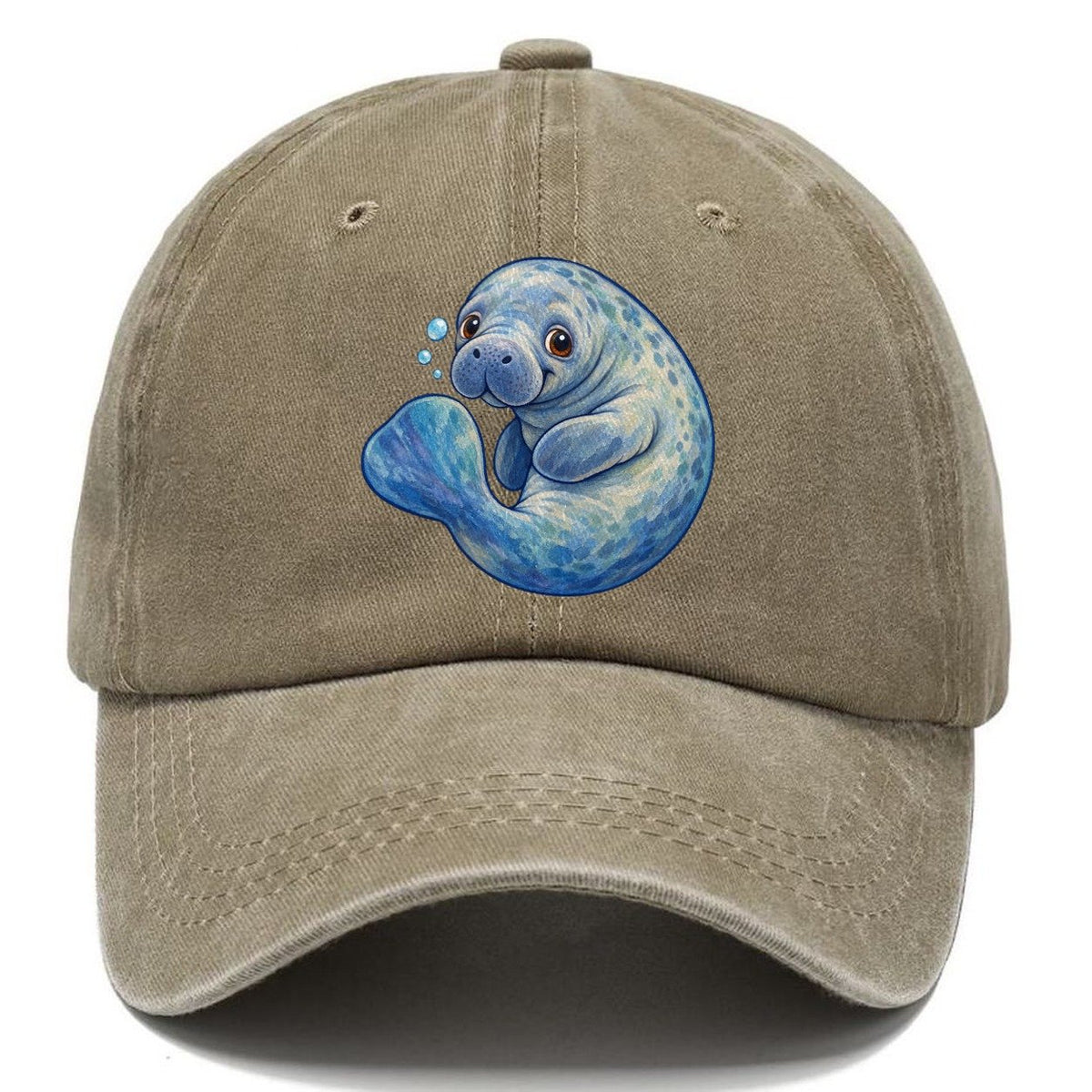 Manatee Curled Drift Sea Sprite Classic Cap – Warm Sand