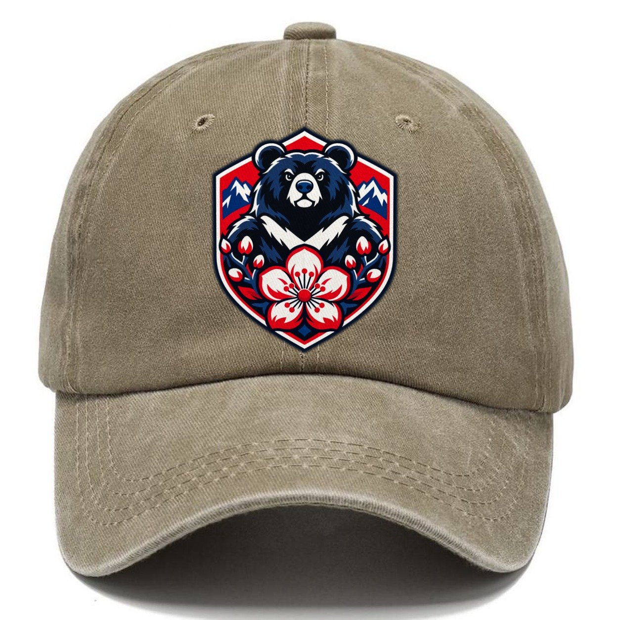 Taiwan Minimal Emblem Country Logos Classic Cap – Warm Sand