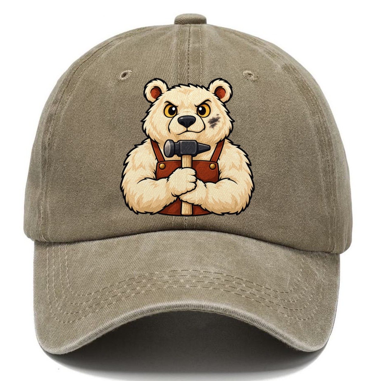 Forge Bear Blacksmithing Classic Cap – Warm Sand