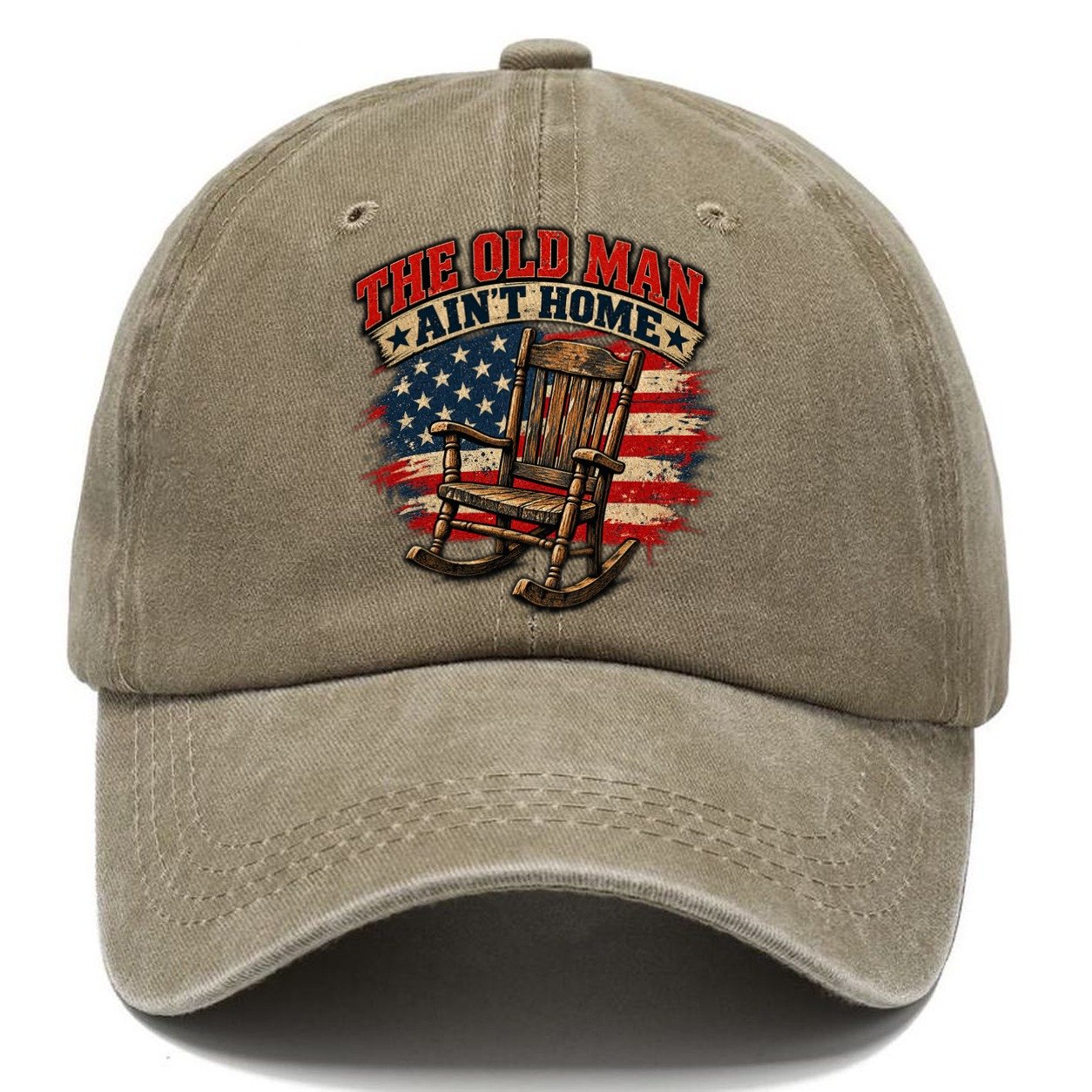 The Old Man Ain T Home Old Man Strong Classic Cap – Warm Sand