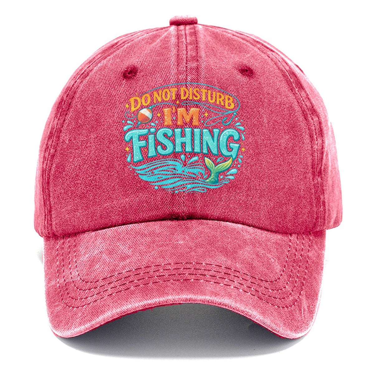Fishing Is My Retirement Plan Classic Cap – Pomegranate Blush