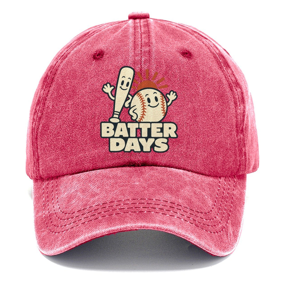 Batter Days Familiar Punchlines Classic Cap – Pomegranate Blush
