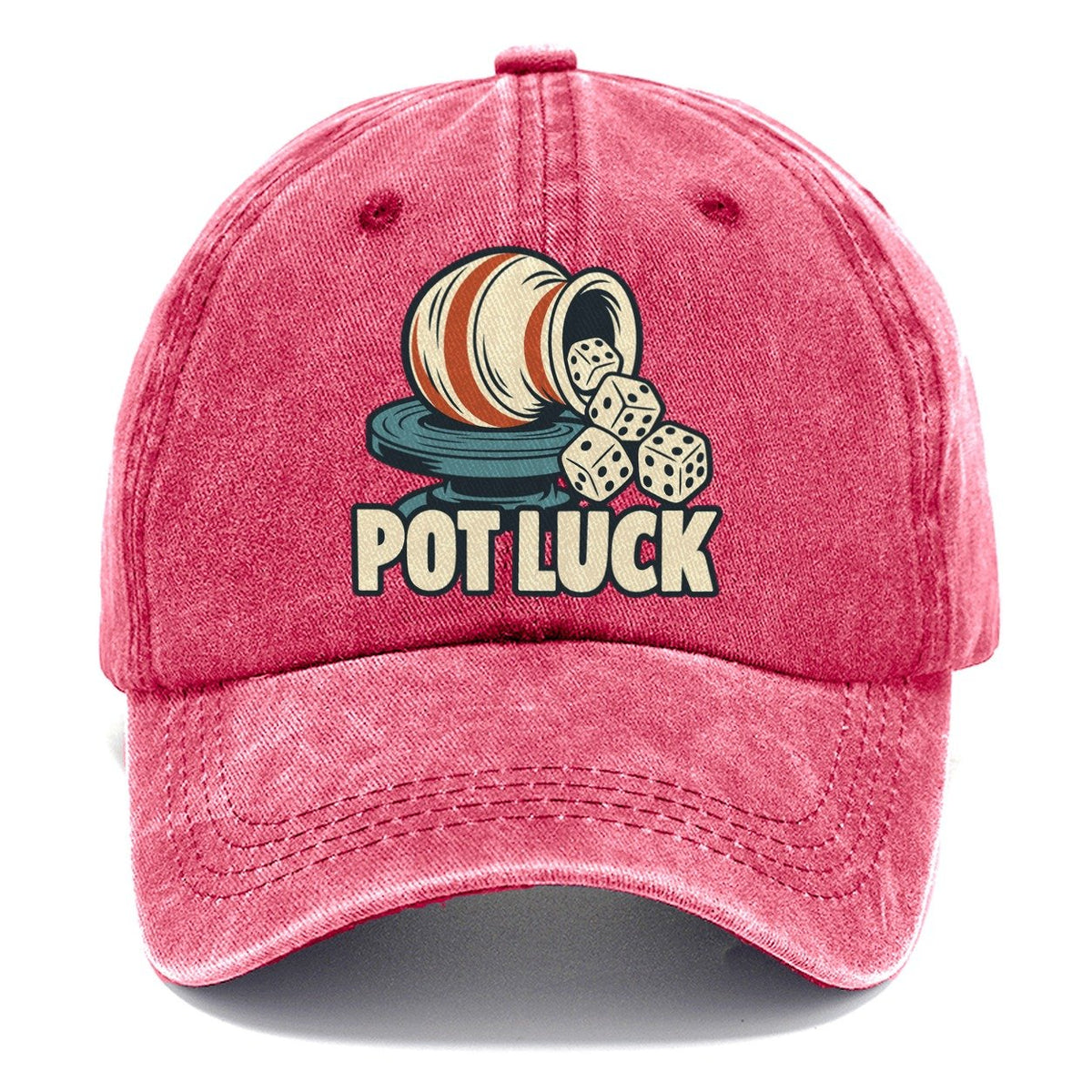 Pot Luck Familiar Punchlines Classic Cap – Pomegranate Blush