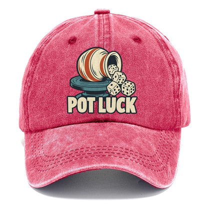 Pot Luck Familiar Punchlines Classic Cap – Pomegranate Blush