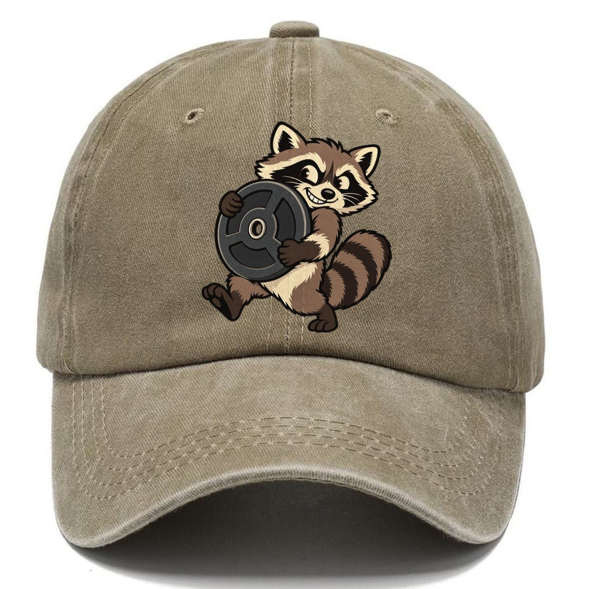 Raccoon Plate Thief Animal Lifters Classic Cap – Warm Sand