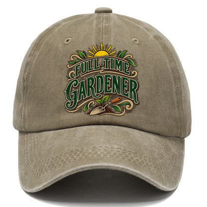 Full Time Gardener Retired Living Classic Cap – Warm Sand