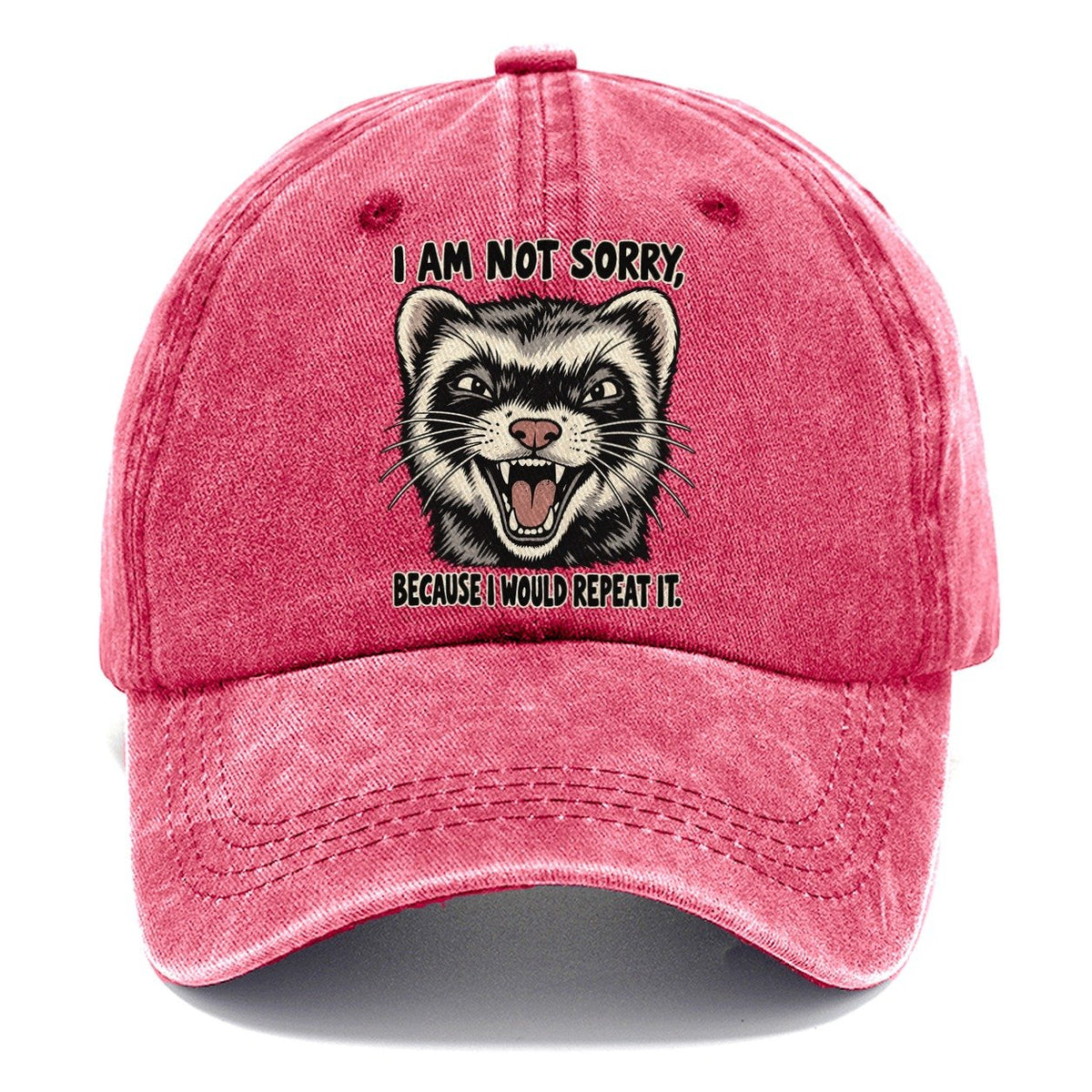 I Am Not Sorry Feral Logic Classic Cap – Pomegranate Blush