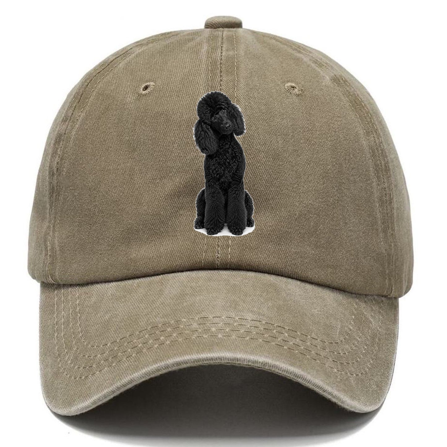 Black Poodle Classic Cap – Warm Sand