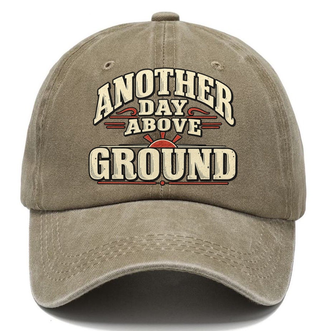 Another Day Above Ground American Wit Classic Cap – Warm Sand