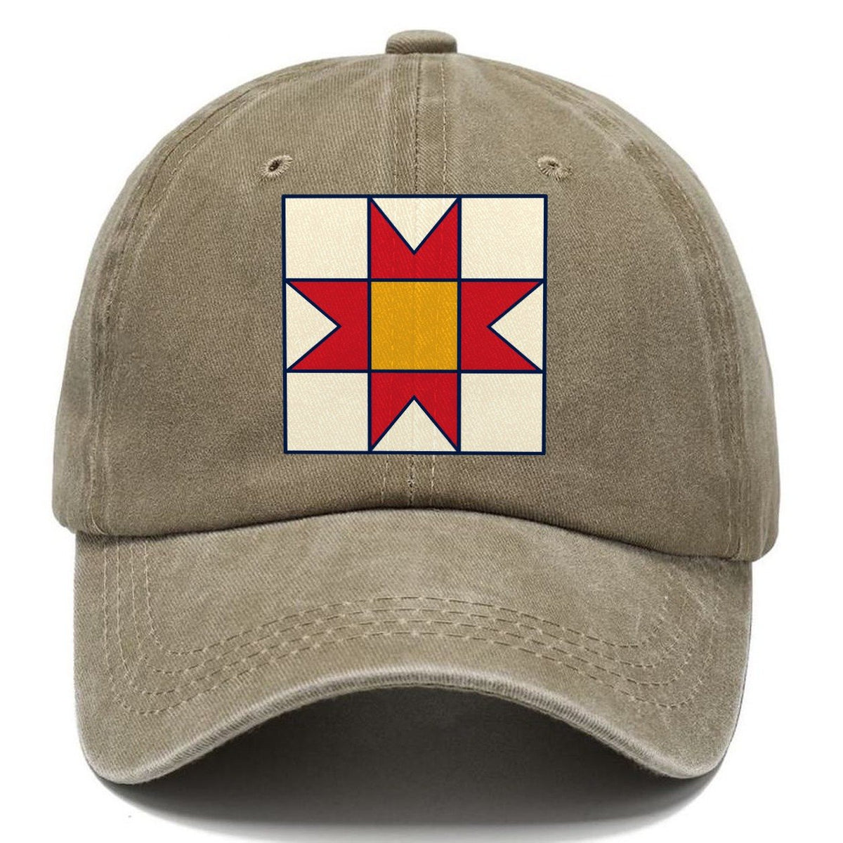 Star Block Study Sewing And Quilting Classic Cap – Warm Sand