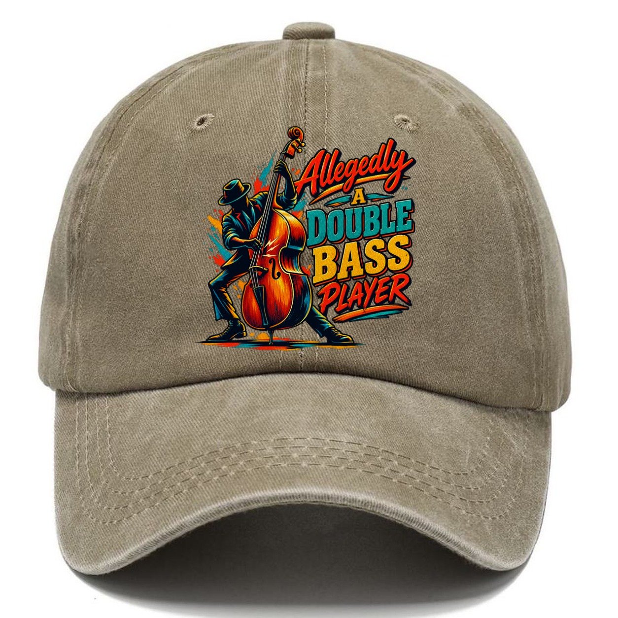 Allegedly A Double Bass Player Music Instruments Classic Cap – Warm Sand