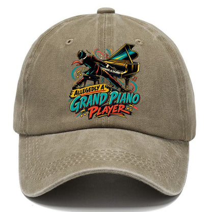 Allegedly A Grand Piano Player Music Instruments Classic Cap – Warm Sand
