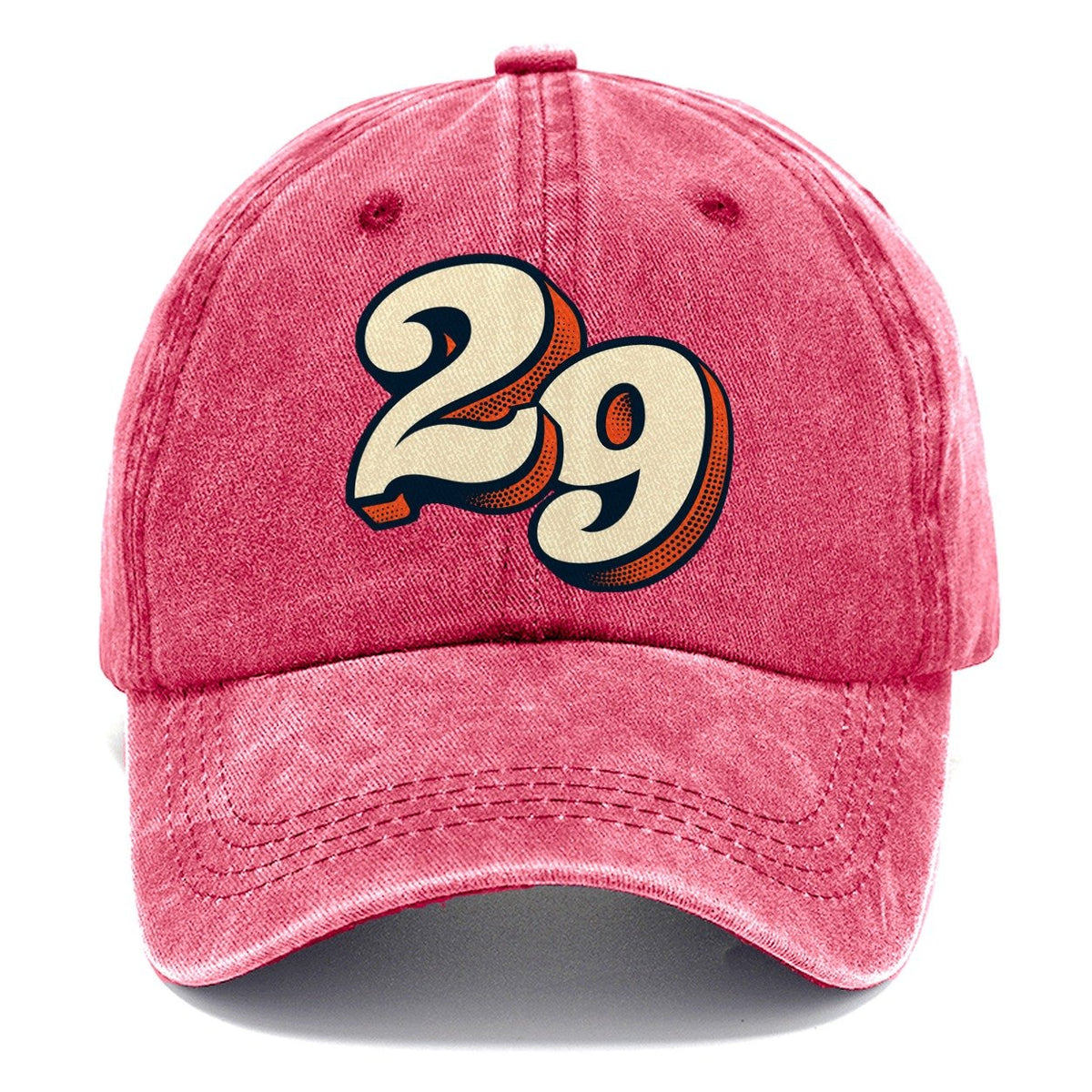 Pop Art Number 29 Classic Cap – Pomegranate Blush