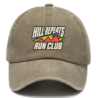 Hill Repeats Run Club 90S Running Clubs Classic Cap – Warm Sand