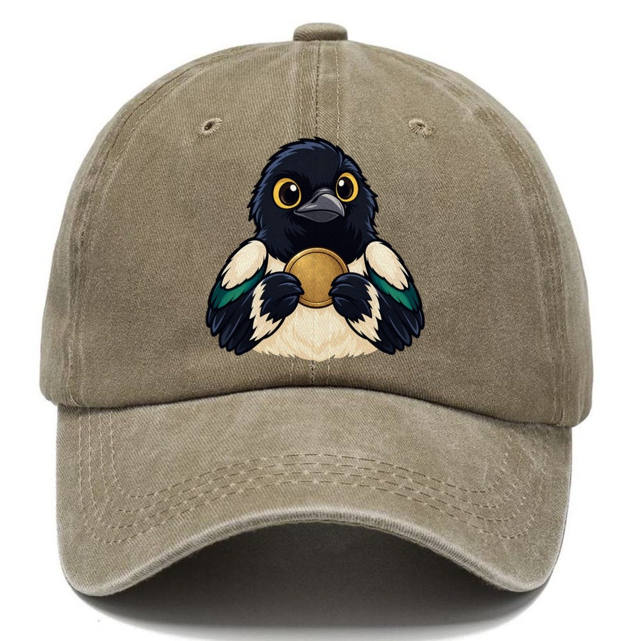 Magpie With A Find Treasure Hunting Classic Cap – Warm Sand