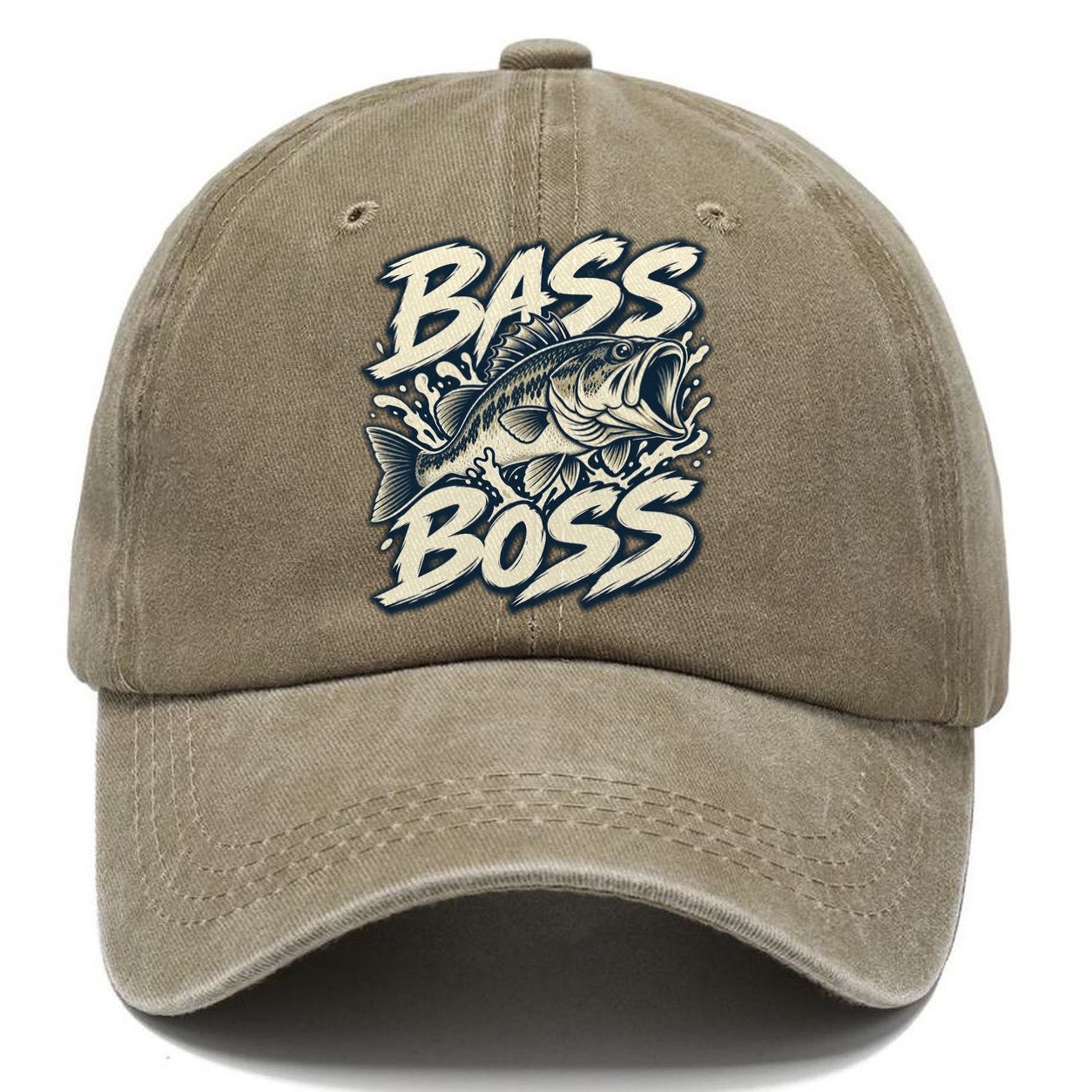 Bass Boss Fishing Elegant Classic Cap – Warm Sand