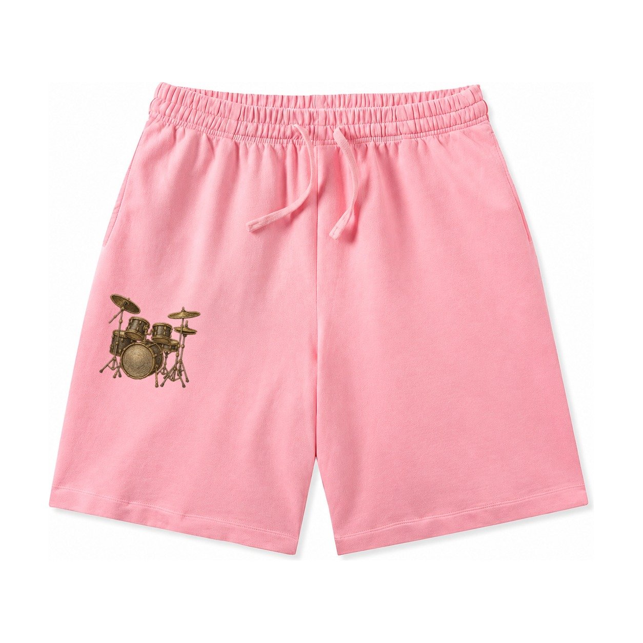 Drum Kit Washed Shorts – Pink