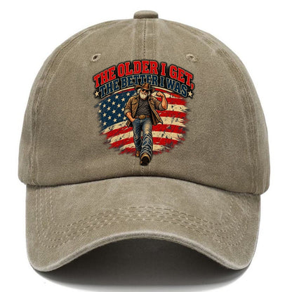 The Older I Get The Better I Was Old Man Strong Classic Cap – Warm Sand