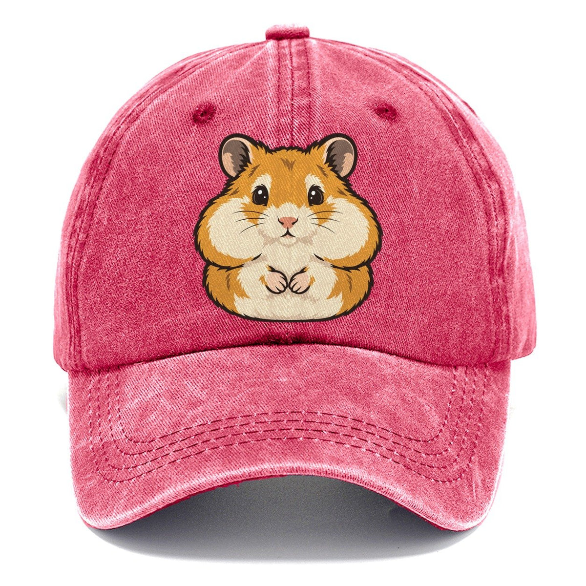Golden Hamster Cheek Pouches Small Pet Logos Classic Cap – Pomegranate Blush