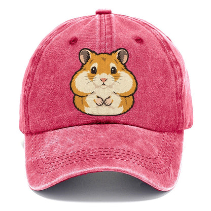 Golden Hamster Cheek Pouches Small Pet Logos Classic Cap – Pomegranate Blush