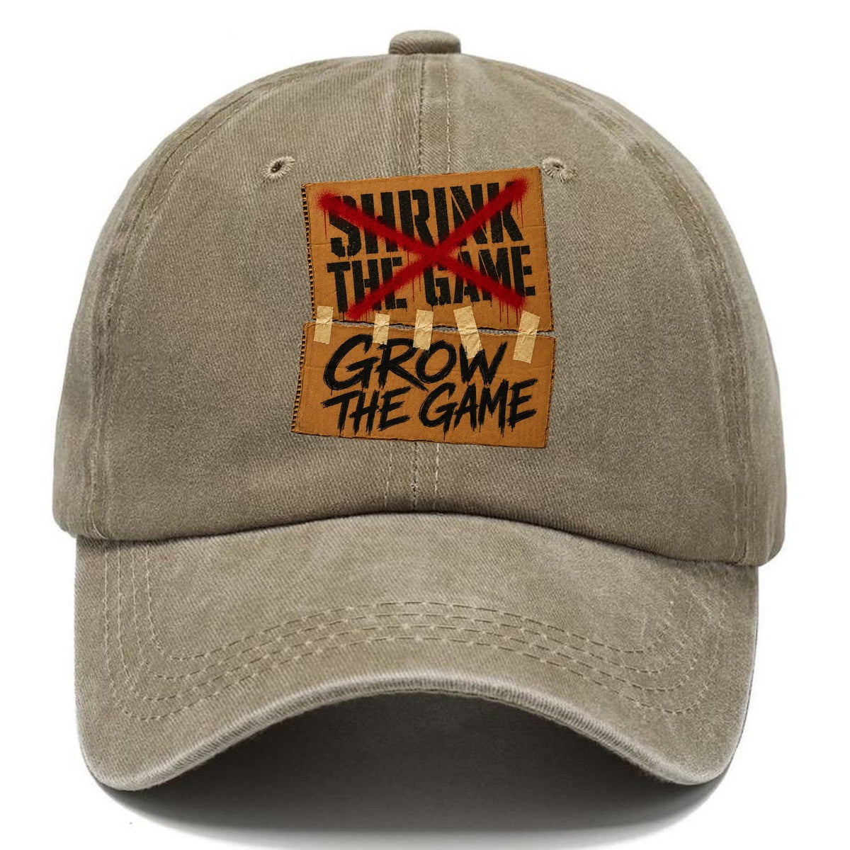 Grow The Game Protest Banner Classic Cap – Warm Sand