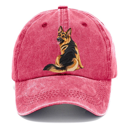 Papercut German Shepherd Classic Cap – Pomegranate Blush
