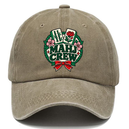 Mahj Crew Mahjong Game Night Classic Cap – Warm Sand