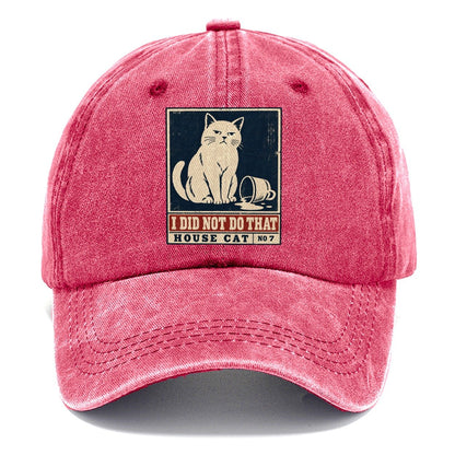 I Did Not Do That Neko Says No Classic Cap – Pomegranate Blush