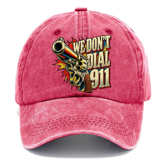 We Don't Dial 911 Revolver Classic Cap – Pomegranate Blush