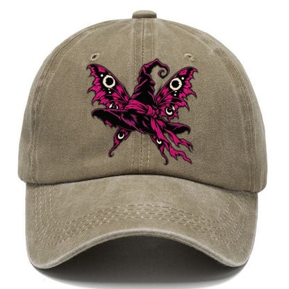 Moth Winged Witch Hat Witch Magic Classic Cap – Warm Sand