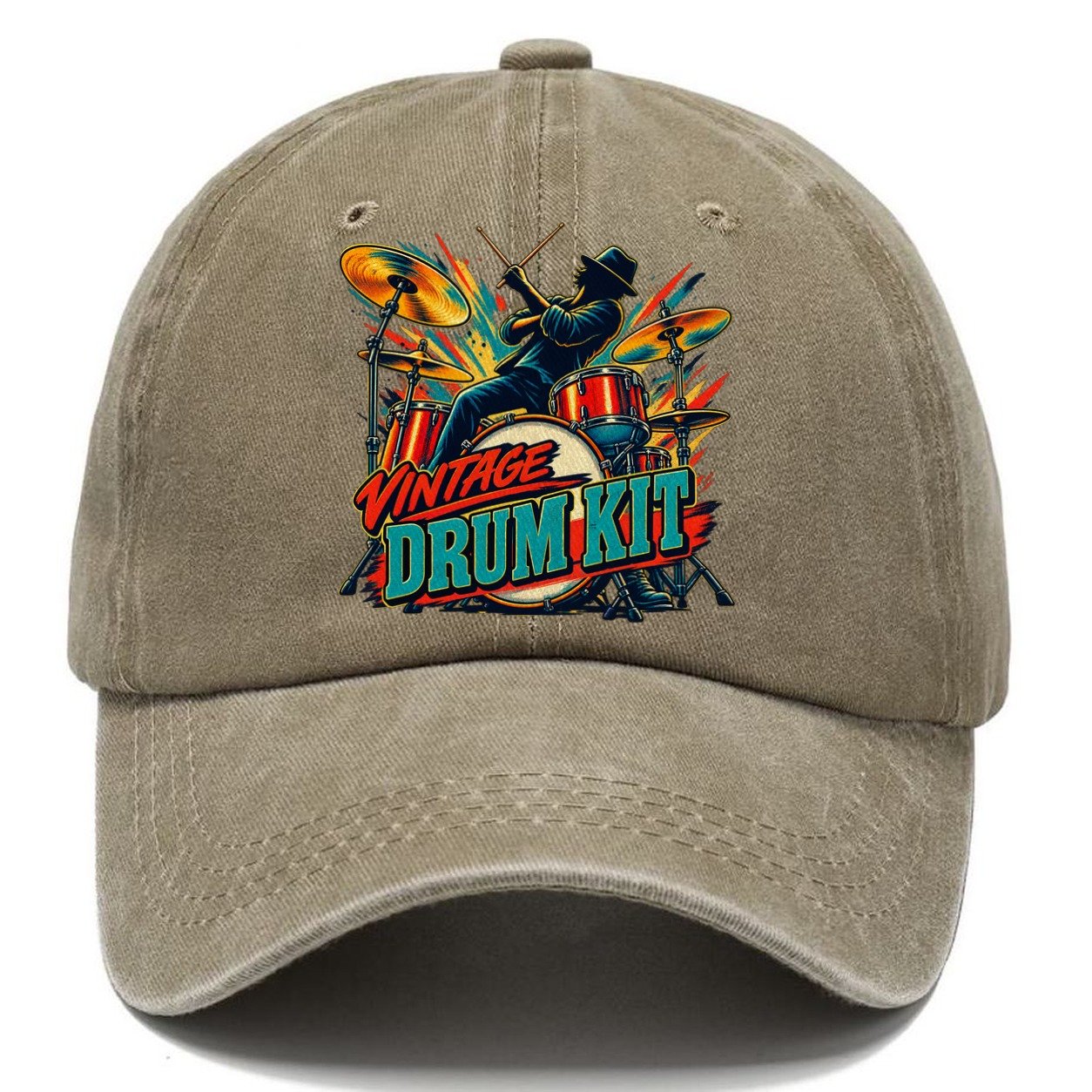 Vintage Drum Kit Music Instruments Classic Cap – Warm Sand