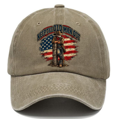 Keep The Old Man Out Old Man Strong Classic Cap – Warm Sand