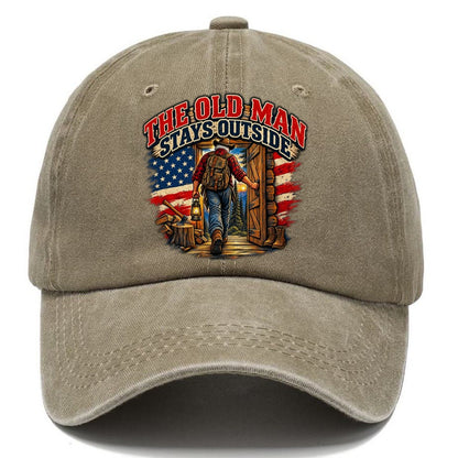 The Old Man Stays Outside Old Man Strong Classic Cap – Warm Sand