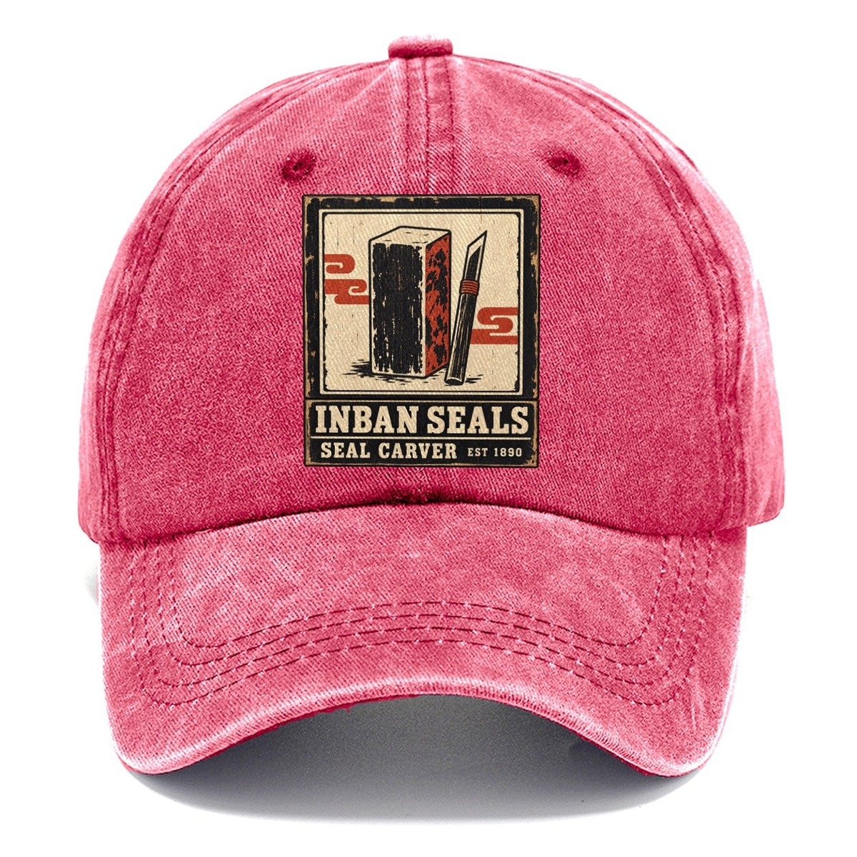 Inban Seal Carvers Noren Trade Co Classic Cap – Pomegranate Blush