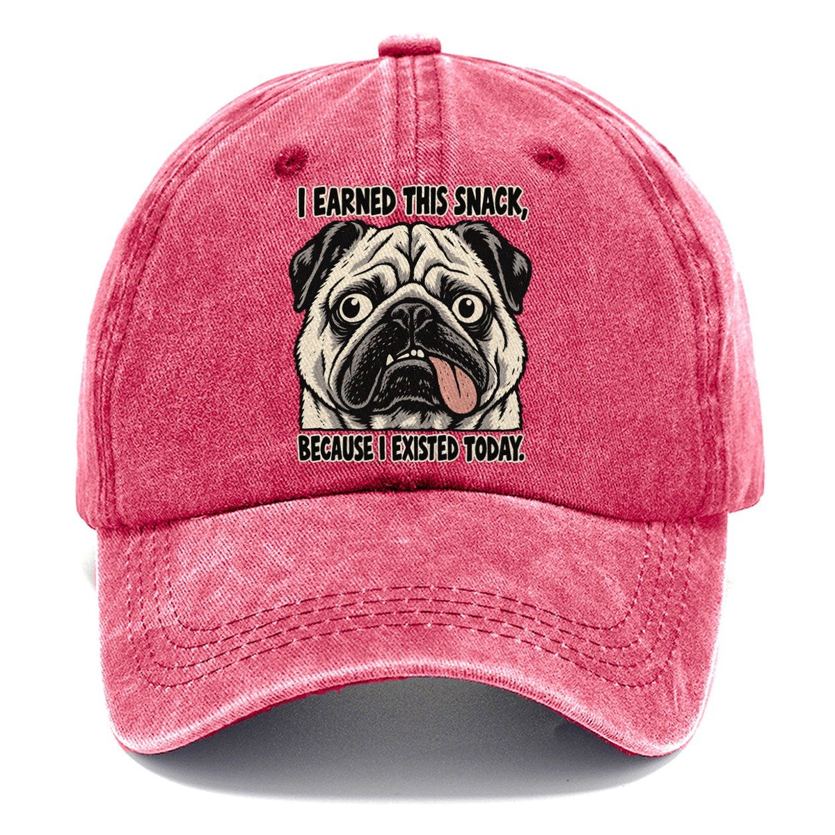 I Earned This Snack Feral Logic Classic Cap – Pomegranate Blush