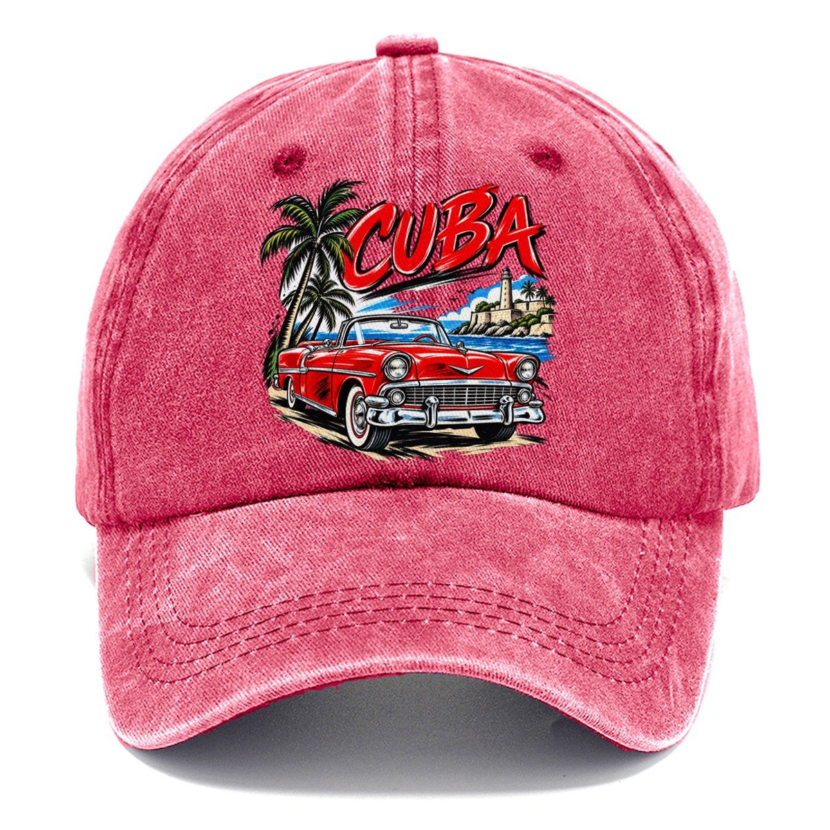Cuba Expressive Ink Badge Classic Cap – Pomegranate Blush