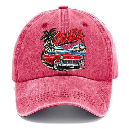 Cuba Expressive Ink Badge Classic Cap – Pomegranate Blush