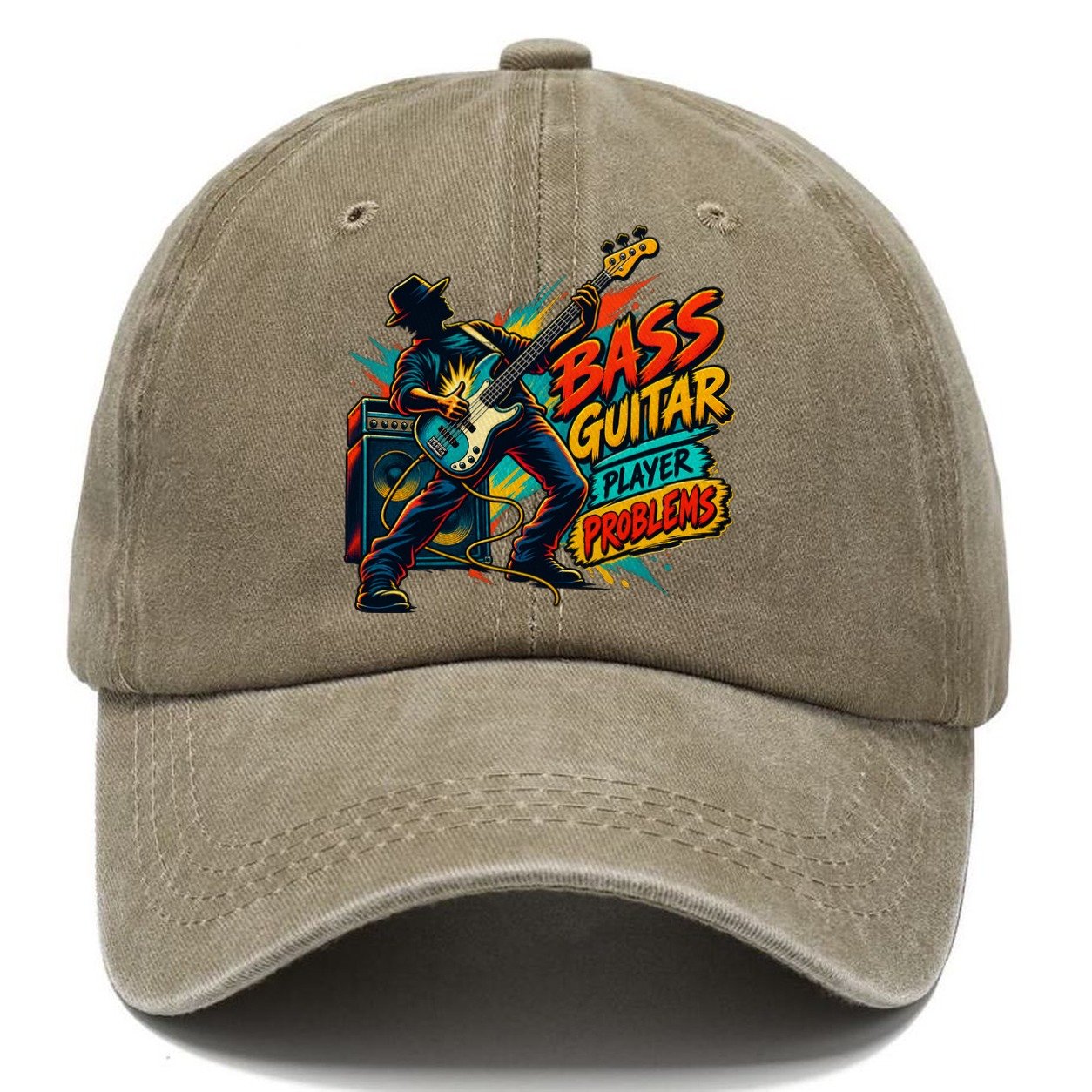 Bass Guitar Player Problems Music Instruments Classic Cap – Warm Sand